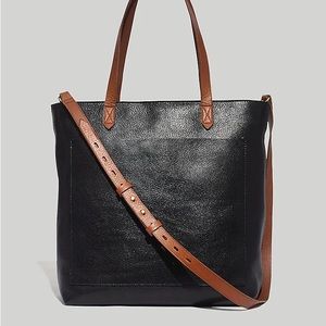Madewell Transport Tote in True Black Brown